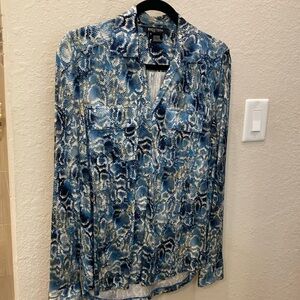 Etcetera Snake skin pattern blouse